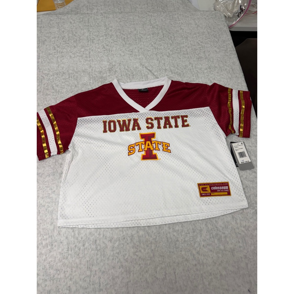 Iowa State Cyclones Womens Colosseum Treasure Football Jersey Medium NWT